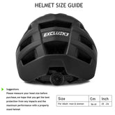 Exclusky Bike Helmet Mountain Bike Helmet for Adults Lightweight MTB Cycling Helmet for Men Women Adjustable Bicycle Helmet with Visor - Like New